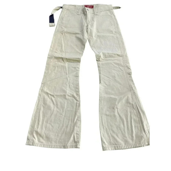 Levi's Women tan Flare Leg Low Rise Slouch Jean Size 5 - Picture 1 of 5